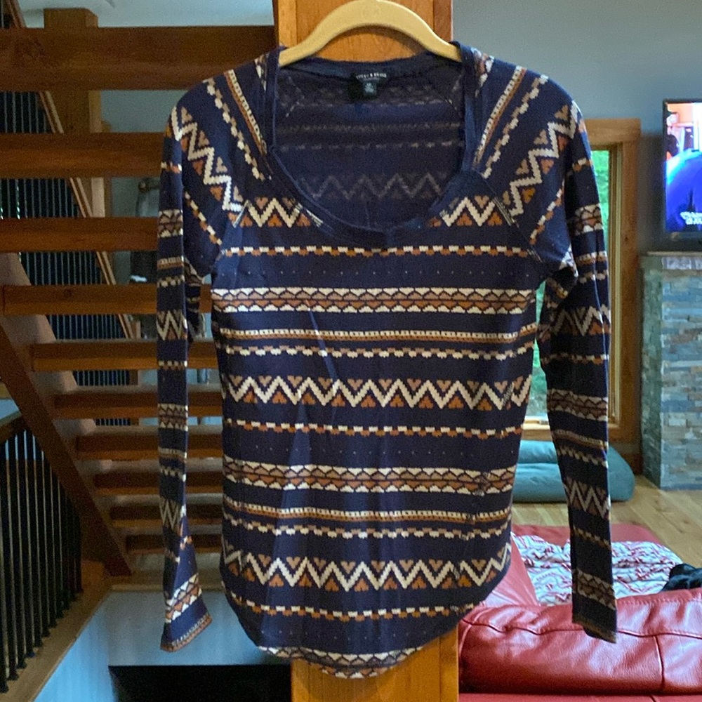 Like New Lucky Brand Thermal Long-Sleeve Top size S